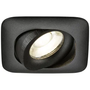 Odina Single Tilt Square Downlight Black