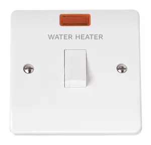 20A DP Switch With Neon 'Water Heater'