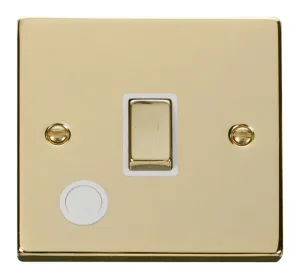 20A 1 Gang DP 'Ingot' Switch With Flex Outlet - Wh