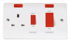 Mode - 50A Cooker Control Unit With Neons - Orange