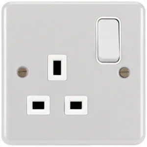 1G DP Sw Socket White