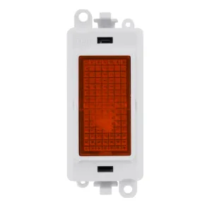 240V~ Amber Indicator Module - White