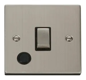 20A 1 Gang DP 'Ingot' Switch With Flex Outlet - Bl