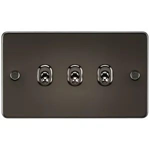 10AX 3G 2-way Toggle Switch - Gunmetal