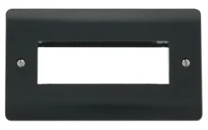 2 Gang Plate 6 In-Line Aperture