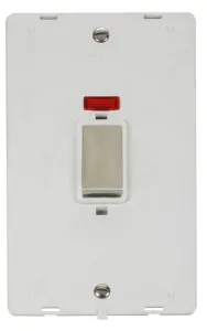 Definity - 50A 2 Gang Double Pole Switch With Neon