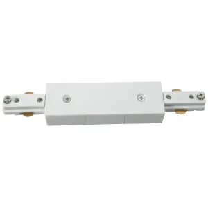 230V Track Connector - White