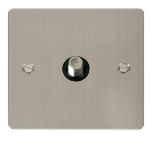 1 Gang Satellite Socket  - Black