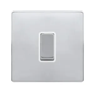 10AX INGOT 1 GANG 2 WAY SWITCH - POLISHED CHROME C