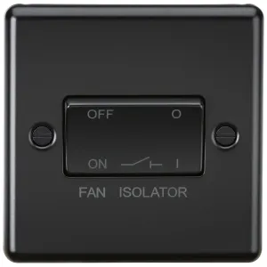 10A Fan Isolator Switch - Matt Black
