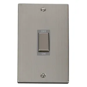 Deco - 50A 2 Gang Double Pole Switch (Vertical) -