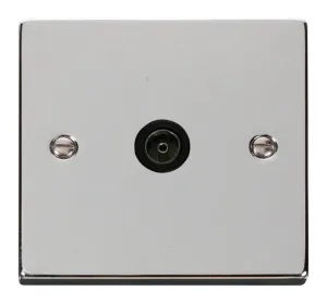 Single Coaxial Socket Outlet - Black
