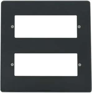 12 Gang Minigrid Front Plate - Anthracite Grey