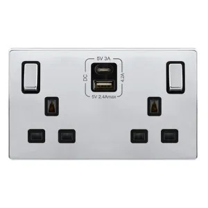 13A INGOT 2 GANG SWITCHED SAFETY SHUTTER SOCKET WI