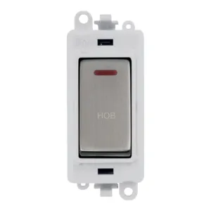 20AX Double Pole Switch With LED Module - Polar Wh