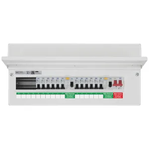 CONSUMER UNIT 22 MOD 16 WAY POPULATED WITH 100A MA