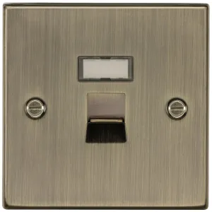 RJ45 Network Outlet - Antique Brass