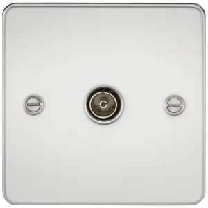 TV Outlet (non-isolated) - Polished Chrome