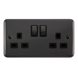 13A Ingot 2 Gang DP Switched Socket