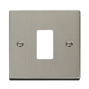 1 Gang GridPro Frontplate - Stainless Steel