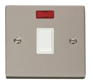 20A 1 Gang DP Switch + Neon - White