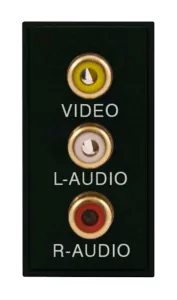 25 x 50mm Triple RCA Module With Screw Terminals -