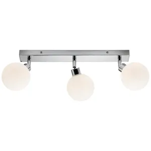 230V IP44 G9 Triple Bar Spotlight with Round Frost