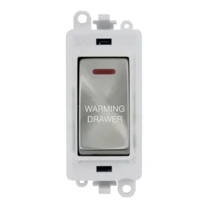 20AX Double Pole Switch With LED Module - Polar Wh