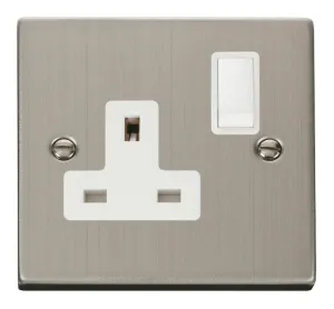 1 Gang 13A DP Switched Socket Outlet - White