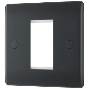 PART M APPROVED SINGLE EURO MODULE FRONT PLATE