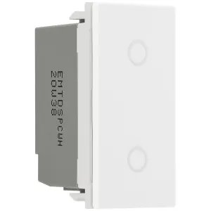 EURO MODULE TOUCH LED DIMMER, SECONDARY, PC WHITE