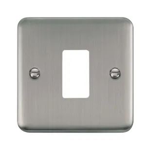 1 Gang GridPro Frontplate - Stainless Steel