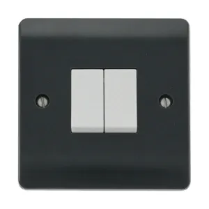 10AX 2 Gang 2 Way Switch Plate