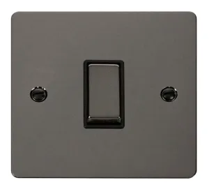 Ingot 10AX 1 Gang Intermediate Switch  - Black
