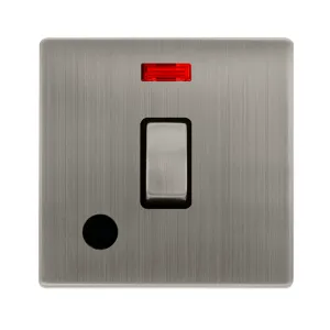 20A INGOT DOUBLE POLE SWITCH WITH NEON & FLEX OUTL