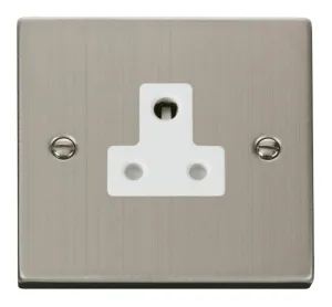 5A Round Pin Socket Outlet - White
