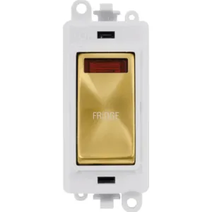 20AX Double Pole Switch With Neon Module - Polar W