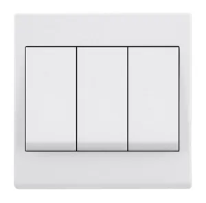 10AX 3 Gang 2 Way Wide Rocker Switch