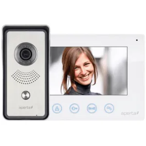 COLOUR VIDEO DOOR ENTRY KIT (WHITE MON)