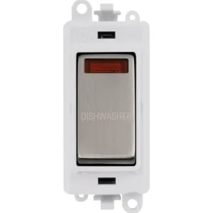 20AX Double Pole Switch With Neon Module - Polar W