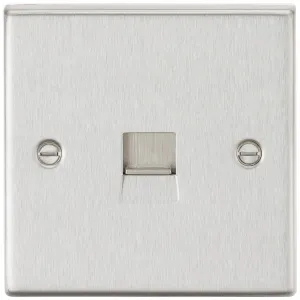 Telephone Extension Outlet - Brushed Chrome