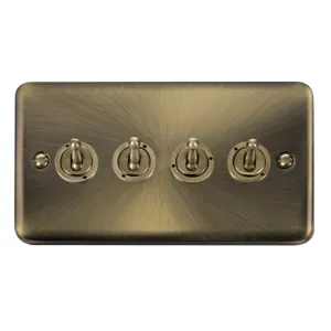 10AX 4 Gang 2 Way Toggle Switch
