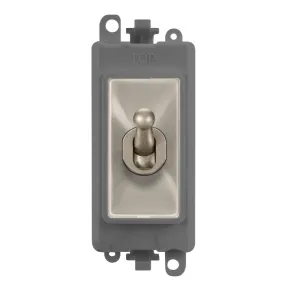 20AX Double Pole Toggle Switch Module - Grey - Bru