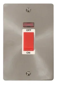 Define - 50A 2 Gang Double Pole Switch With Neon (