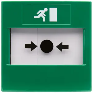 Aperta DPDT IP67 Surface Emergency Callpoint Green