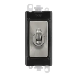 20AX Double Pole Toggle Switch Module - Black - Sa