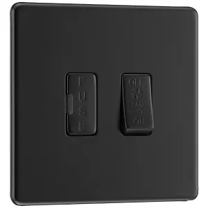 SCREWLESS FLATPLATE MATT BLACK TRIPLE POLE FUSED F