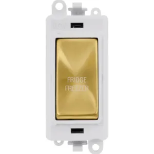 20AX Double Pole Switch Module - Polar White - Sat