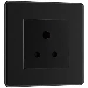 SCREWLESS FLATPLATE MATT BLACK SINGLE ROUND PIN UN