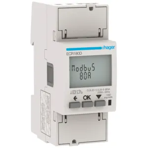 1Ph kWhmeter direct 80A 2M MODBUS MID
